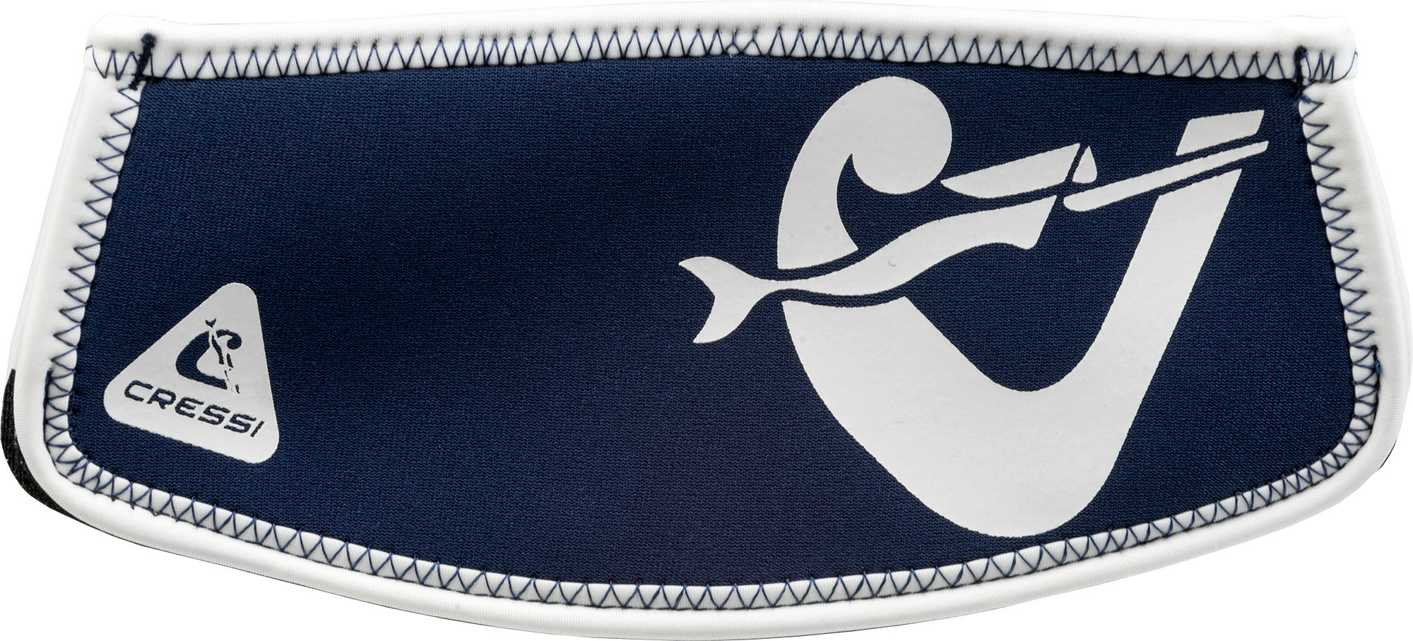 Cressi SIMPLY NEO MASK STRAP COVER - BLUE NAVY/WHITE - Image 3
