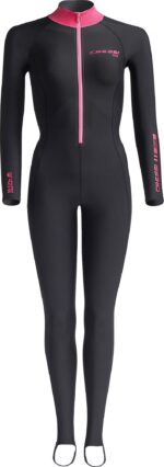 Cressi SKIN LADY MONOPIECE WETSUIT BLACK/PINK 1mm XS/1
