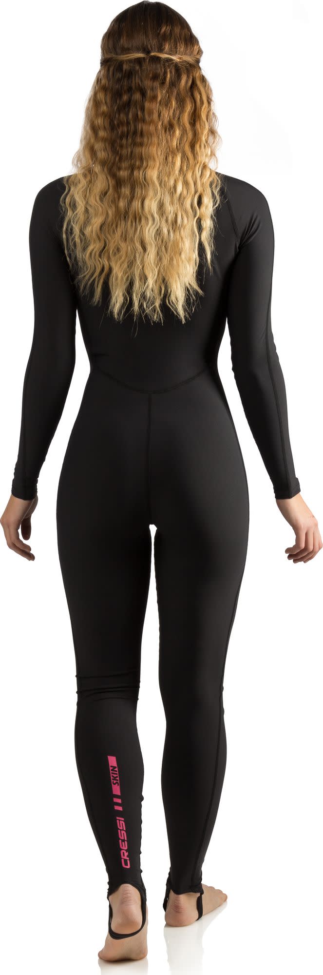 Cressi SKIN LADY MONOPIECE WETSUIT BLACK/PINK 1mm XS/1 - Image 3