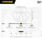 Cressi SKY MASK SIL/FRAME ASSORTED