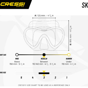 Cressi SKY MASK SIL/FRAME ASSORTED