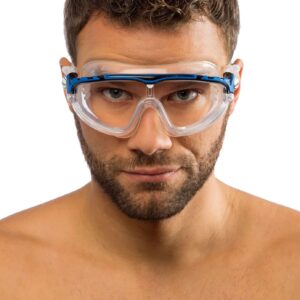 Cressi SKYLIGHT GOGGLES SIL CLEAR/FRAME WHITE BLUE