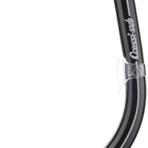 Cressi AMERICA SNORKEL SIL. BLACK/TUBE BLACK