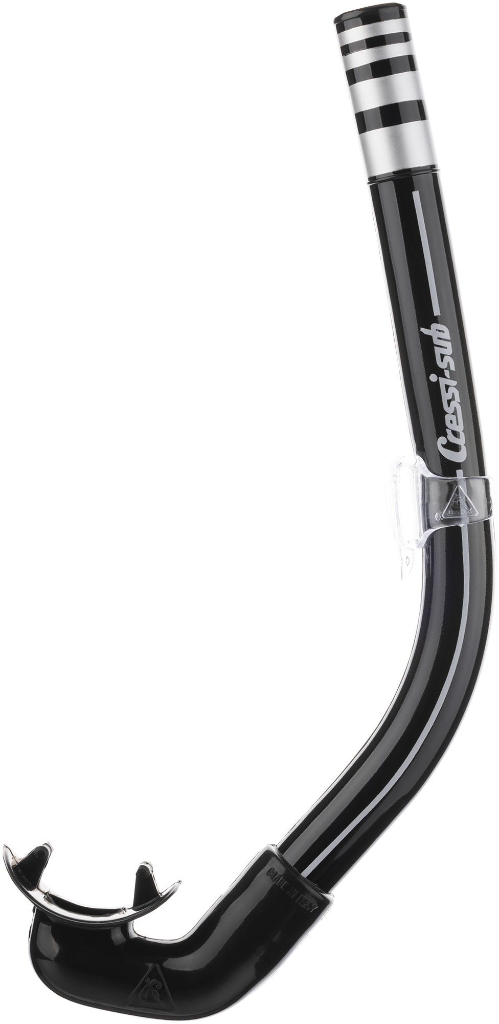 Cressi AMERICA SNORKEL SIL. BLACK/TUBE BLACK