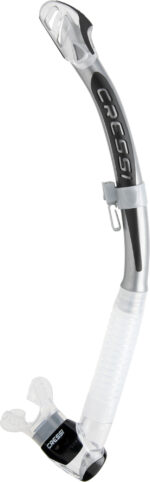 Cressi CORFU SNORKEL SIL. CLEAR/TUBE SILVER BLACK