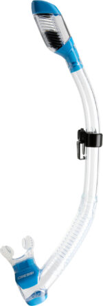 Cressi DRY SNORKEL CLEAR/LIGHT BLUE