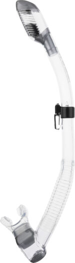 Cressi DRY SNORKEL CLEAR/SILVER