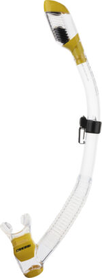 Cressi DRY SNORKEL CLEAR/YELLOW