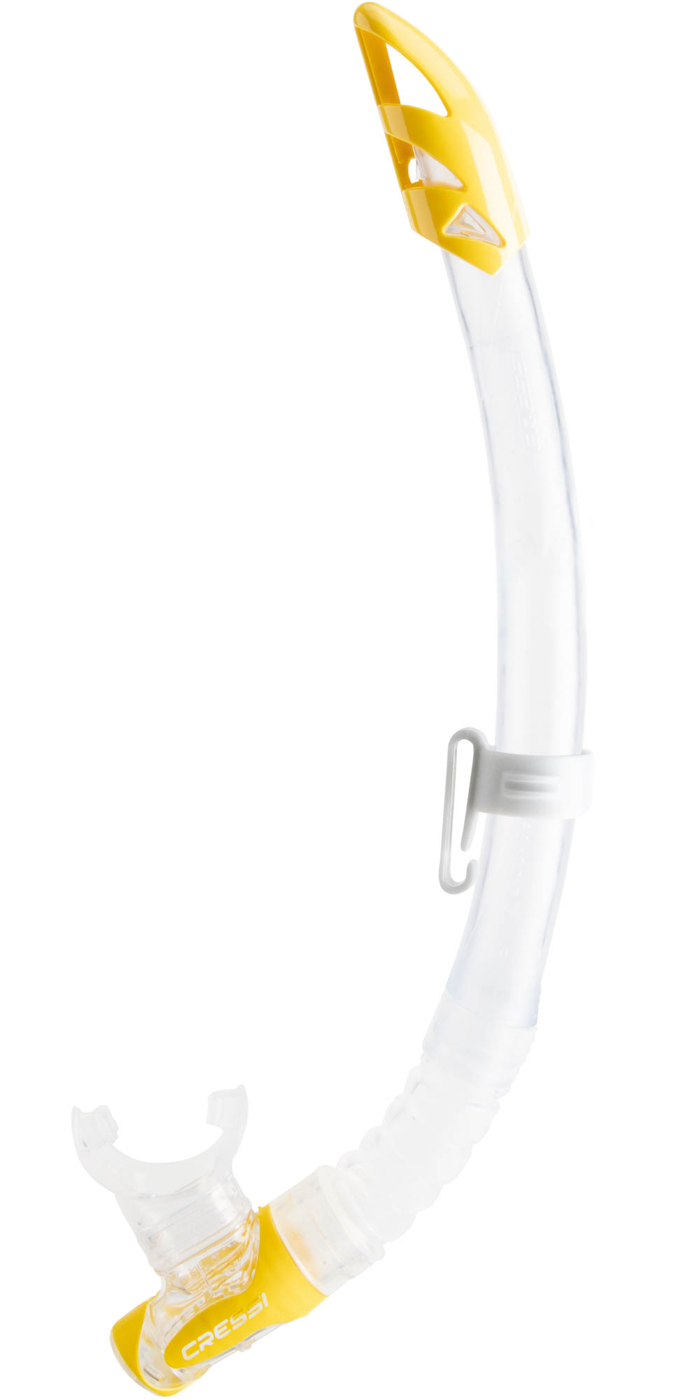 Cressi GAMMA SNORKEL SIL. CLEAR/TUBE YELLOW - Image 2