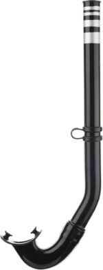 Cressi GRINGO SNORKEL SIL. BLACK/TUBE BLACK