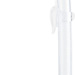 Cressi TOP SNORKEL SIL. CLEAR/TUBE YELLOW