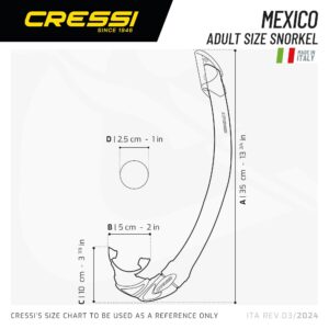 Cressi MEXICO SNORKEL SIL./TUBE ASSORTED