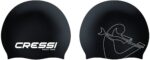 Cressi EDDIE SWIM CAP BLACK/WHITE