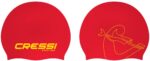Cressi RICKY JR SWIM CAP RED/YELLOW