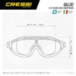 Cressi BALOO KID GOGGLES LIGHT BLUE/LIME