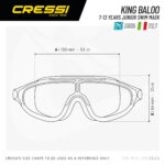 Cressi KING BALOO KID GOGGLES LILAC/FRAME WHITE