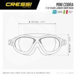 Cressi MINI COBRA GOGGLES CLEAR/FRAME PINK