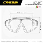 Cressi SKYLIGHT GOGGLES SIL CLEAR/FRAME BLACK BLUE