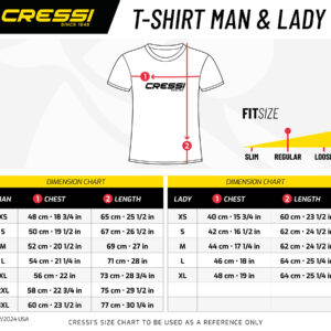Cressi CRESSI T-SHIRT LADY BLACK/YELLOW XS