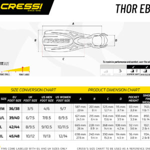 Cressi THOR EBS FINS BLACK/GREY XL