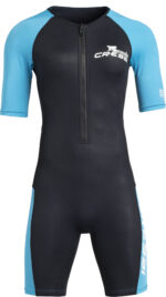 Cressi TIBURON LADY SHORTY WETSUIT BLACK/AQUAMARINE 2mm L/4