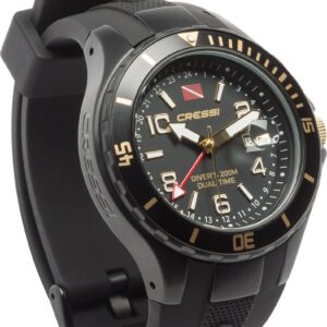 Cressi TRAVELLER DUAL TIME WATCH GOLD