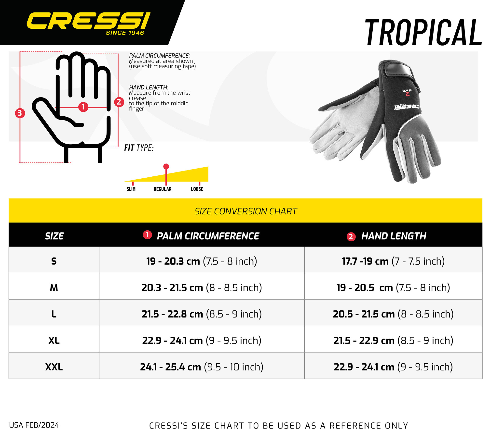 Cressi TROPICAL GLOVES 2mm XL - Image 14