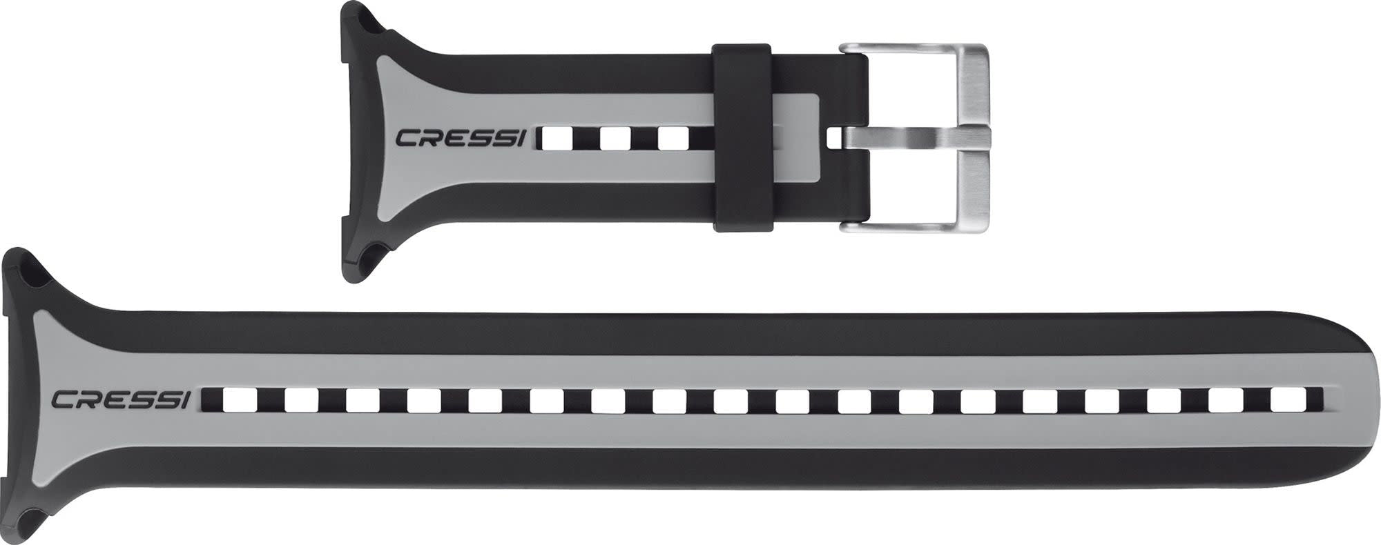 Cressi ROUND BIG SCREEN DIVE COMPUTER BAND BLACK/GREY/BLACK