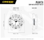 Cressi MANTA WATCH 100m BLACK ORANGE