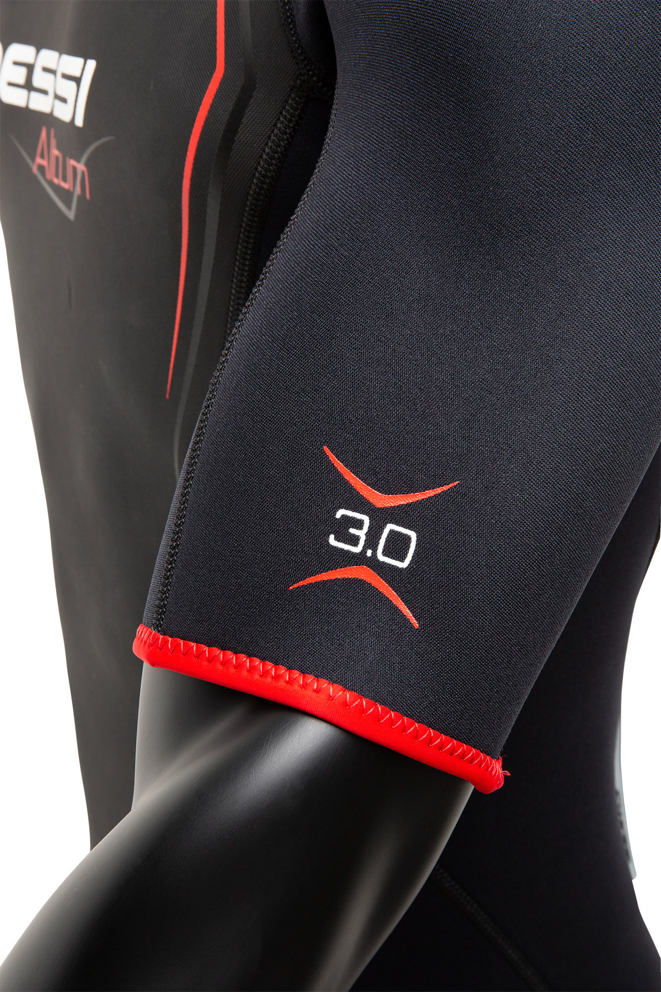 Cressi ALTUM MAN 3MM SHORTY WETSUIT BLACK/RED M/3 - Image 7