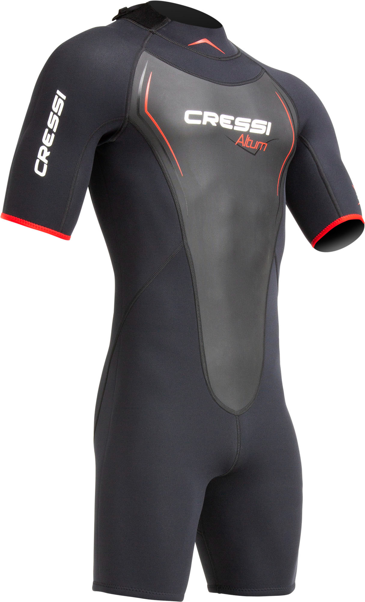 Cressi ALTUM MAN 3MM SHORTY WETSUIT BLACK/RED 2XL/6 - Image 9