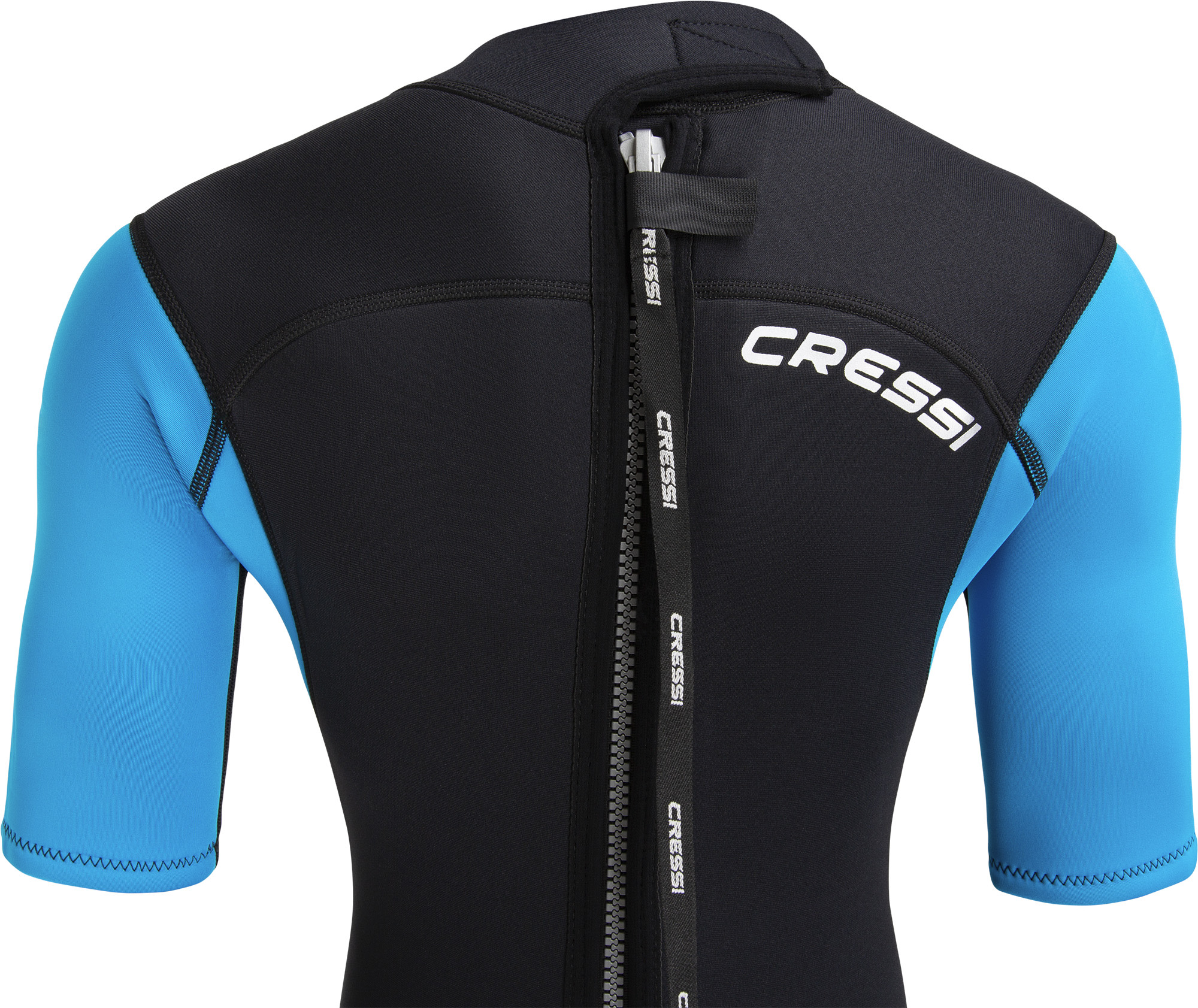 Cressi MED X LADY SHORTY WETSUIT BLACK/LIGHT BLUE/GREY 2.5mm M/3 - Image 2