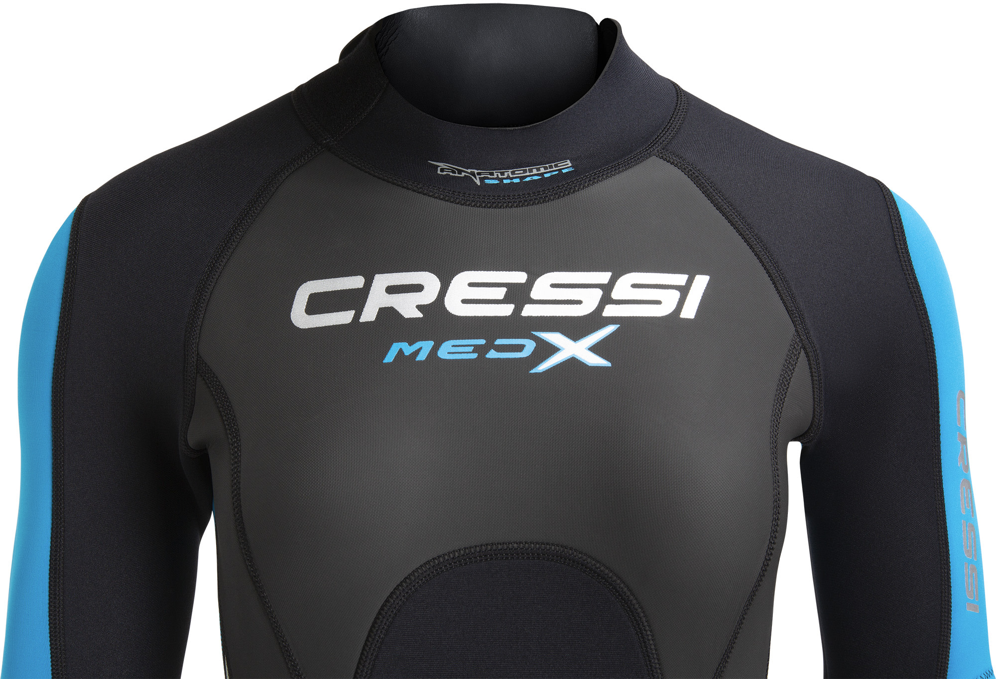 Cressi MED X LADY SHORTY WETSUIT BLACK/LIGHT BLUE/GREY 2.5mm M/3 - Image 9