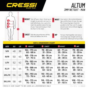 Cressi ALTUM MAN MONOPIECE BLACK/BLUE 3mm 2XL/6