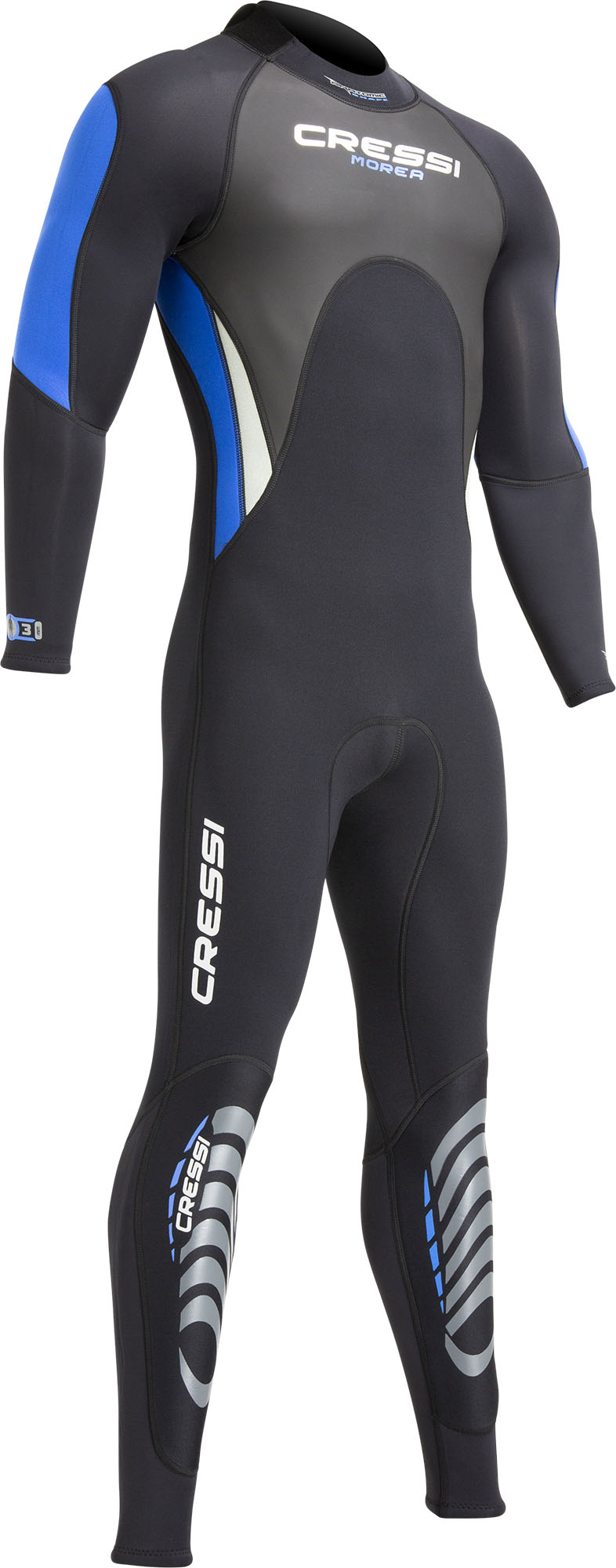 Cressi MOREA MAN MONOPIECE WETSUIT BLACK/BLUE 3mm L/4
