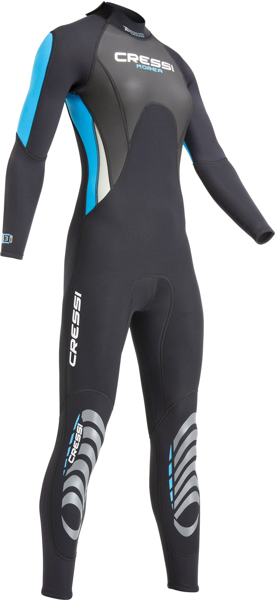 Cressi MOREA LADY MONOPIECE WETSUIT BLACK/TURQUOISE 3mm XL/5 - Image 5