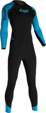 Cressi KARUA LADY MONOP. SWIMSUIT BLACK/TURQUOISE 3/2mm S/2