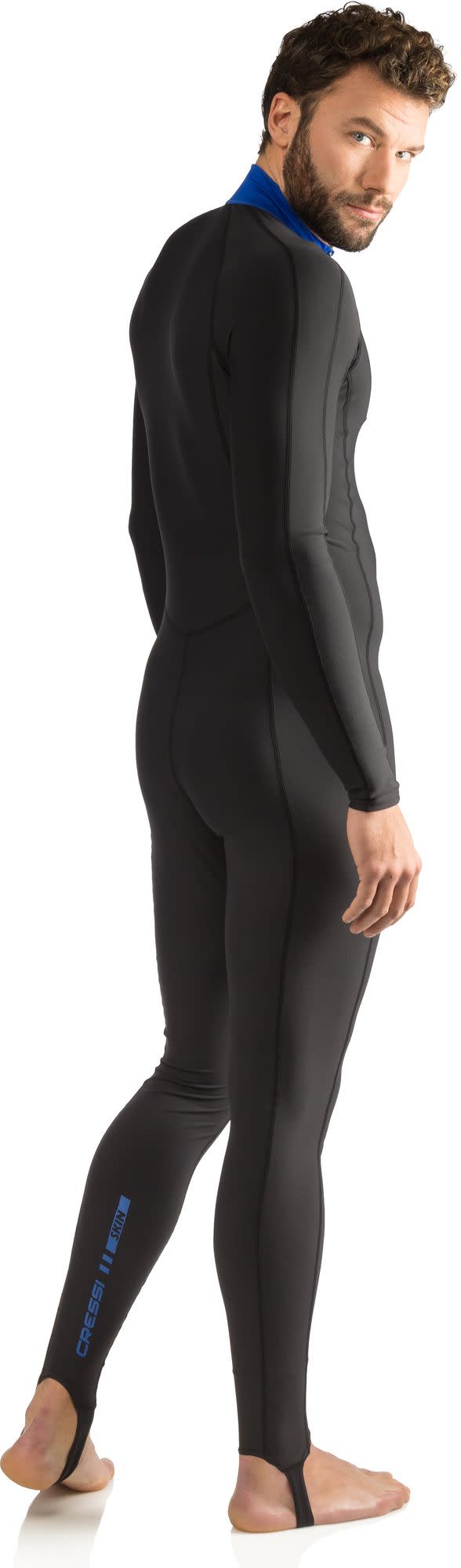 Cressi SKIN MAN MONOPIECE WETSUIT BLACK/BLUE 1mm M/3 - Image 6