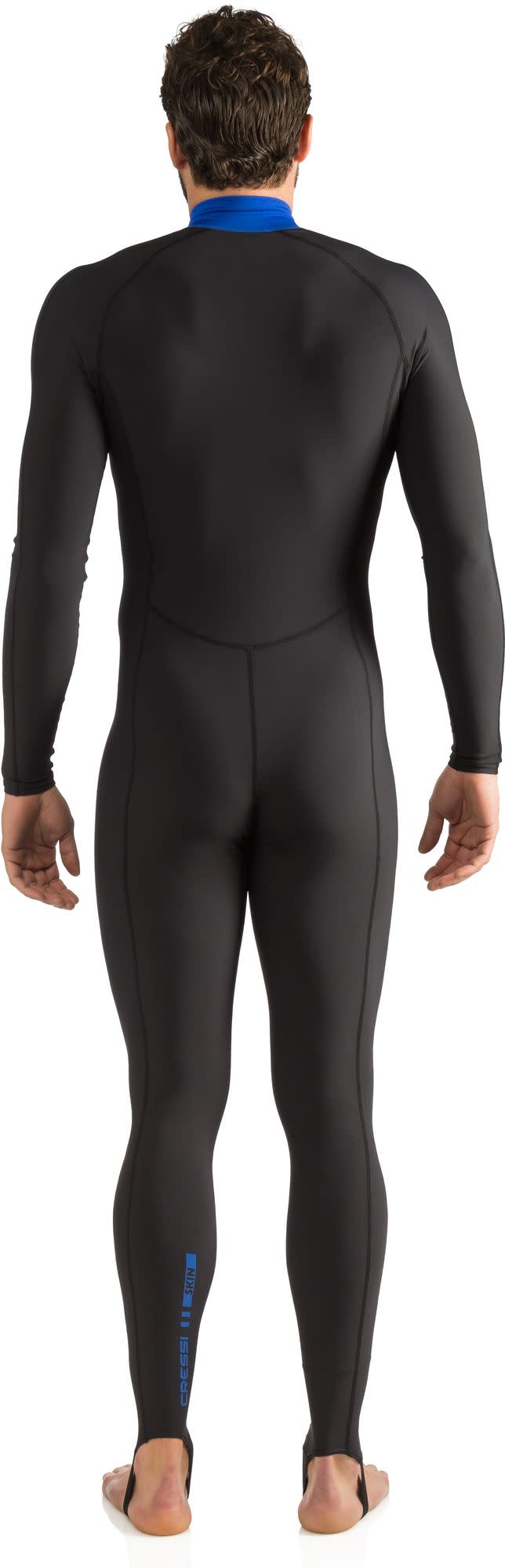 Cressi SKIN MAN MONOPIECE WETSUIT BLACK/BLUE 1mm M/3 - Image 4