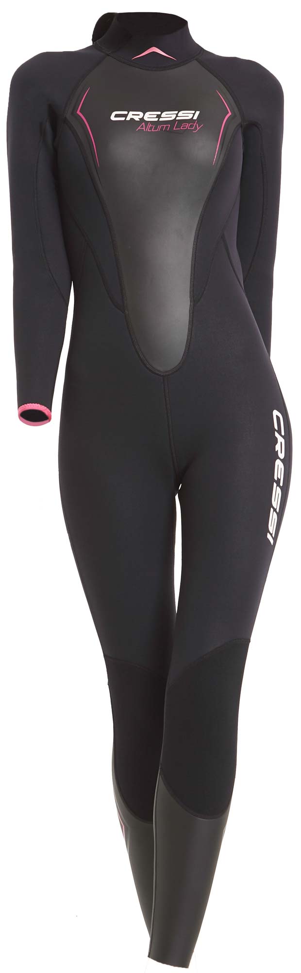 Cressi ALTUM LADY MONOPIECE WETSUIT BLACK/PINK 3mm XS/1 - Image 2