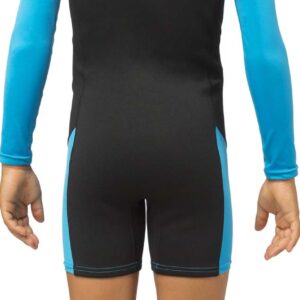 Cressi LITTLE SHARK SHORTY WETSUIT BLACK/BLUE 2mm L/S Y 9/10