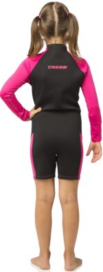 Cressi LITTLE SHARK SHORTY WETSUIT BLACK/PINK 2mm L/S Y 13/14