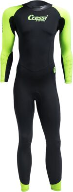 Cressi KARUA MAN MONOPIECE SWIMSUIT BLACK/LIME 3/2mm XL/5