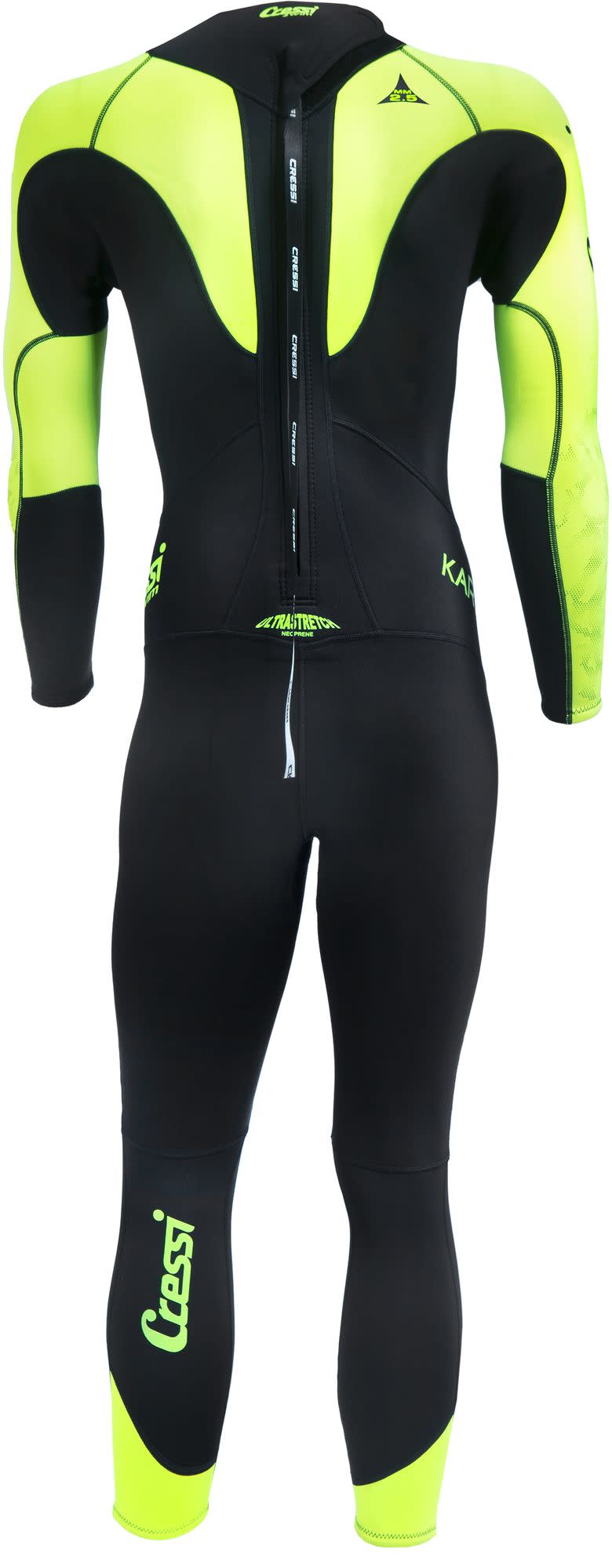 Cressi KARUA MAN MONOPIECE SWIMSUIT BLACK/LIME 3/2mm 2XL/6 - Image 2