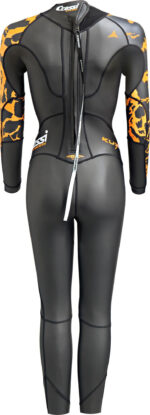 Cressi KUWAE LADY MONOPIECE SWIMSUIT BLACK/ORANGE 2mm  M/3