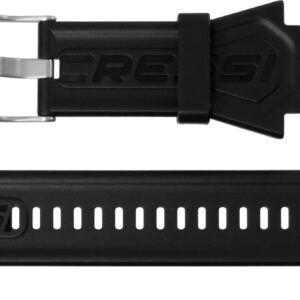 Cressi RECTANGULAR BIG SCREEN DIVE COMPUTER BAND BLACK