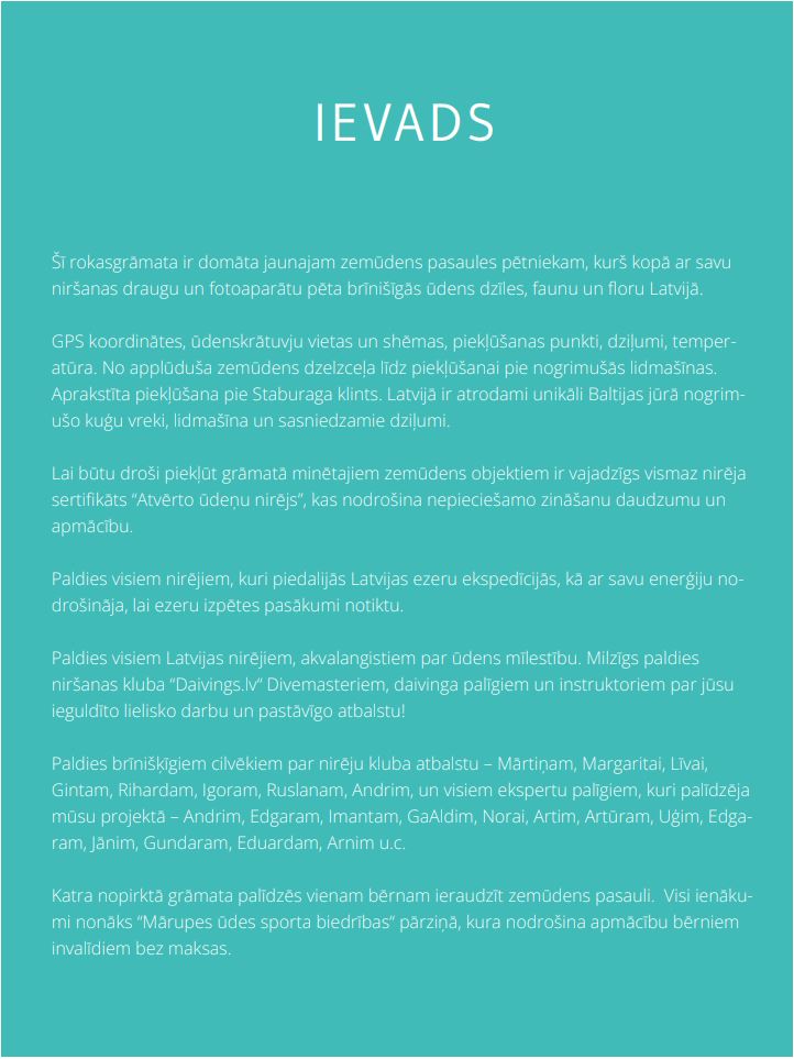 Nirēja rokasgrāmata (GPS koordinātas 25 niršanas vietām Latvijā) — изображение 2