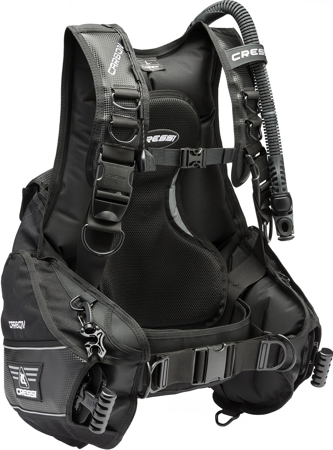 Cressi Carbon BCD juodas