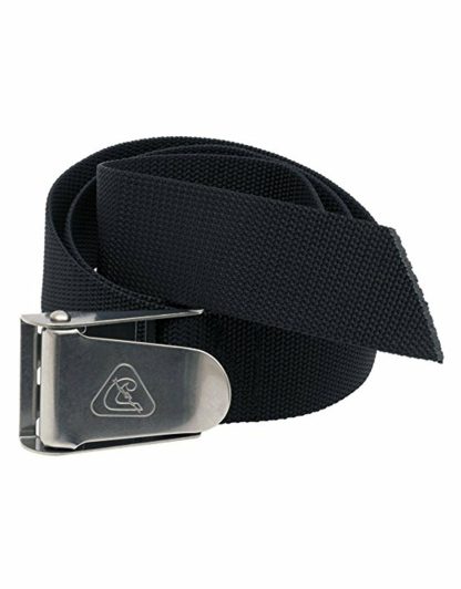 Cressi weight belt TA625000, black kapron belt with metal buckle