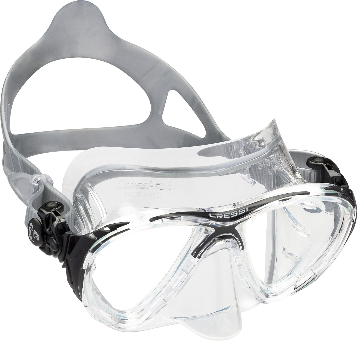 Cressi Big Eyes Evolution Crystal niršanas maska - Image 5